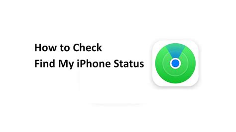 check find my iphone status